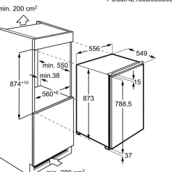 Kylskåp AEG OSK5O88EF OptiSpace Door-on-Door