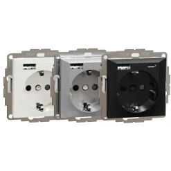 Ladduttag Elko Plus USB A+C 3A Schuco
