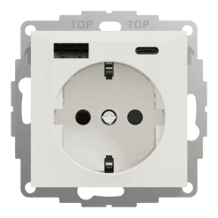 Ladduttag Elko Plus USB A+C 3A Schuco