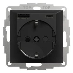 Ladduttag Elko Plus USB A+C 3A Schuco