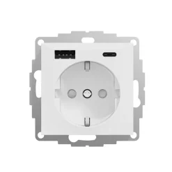 Ladduttag Elko USB A+C 3A Schuco RS Renvit
