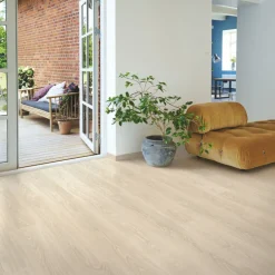 Laminatgolv Pergo Perstorp Beige Sand Oak, 1-Stavs Golv med TitanX™ Advanced