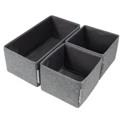 Lådförvaring Bigso Box of Sweden Drawer Organizer 3-Set Grå