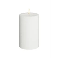 LED-Blockljus UNIQUE Candles 7,5x12,5 cm