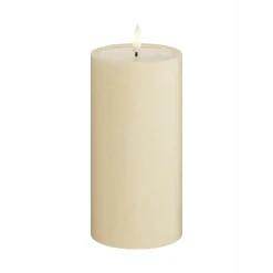 LED-Blockljus UNIQUE Candles 7,5x15 cm