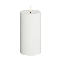 LED-Blockljus UNIQUE Candles 7,5x15 cm