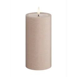 LED-Blockljus UNIQUE Candles 7,5x15 cm