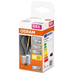 LED-Lampa Osram Klot (25) E27 827 Cl P
