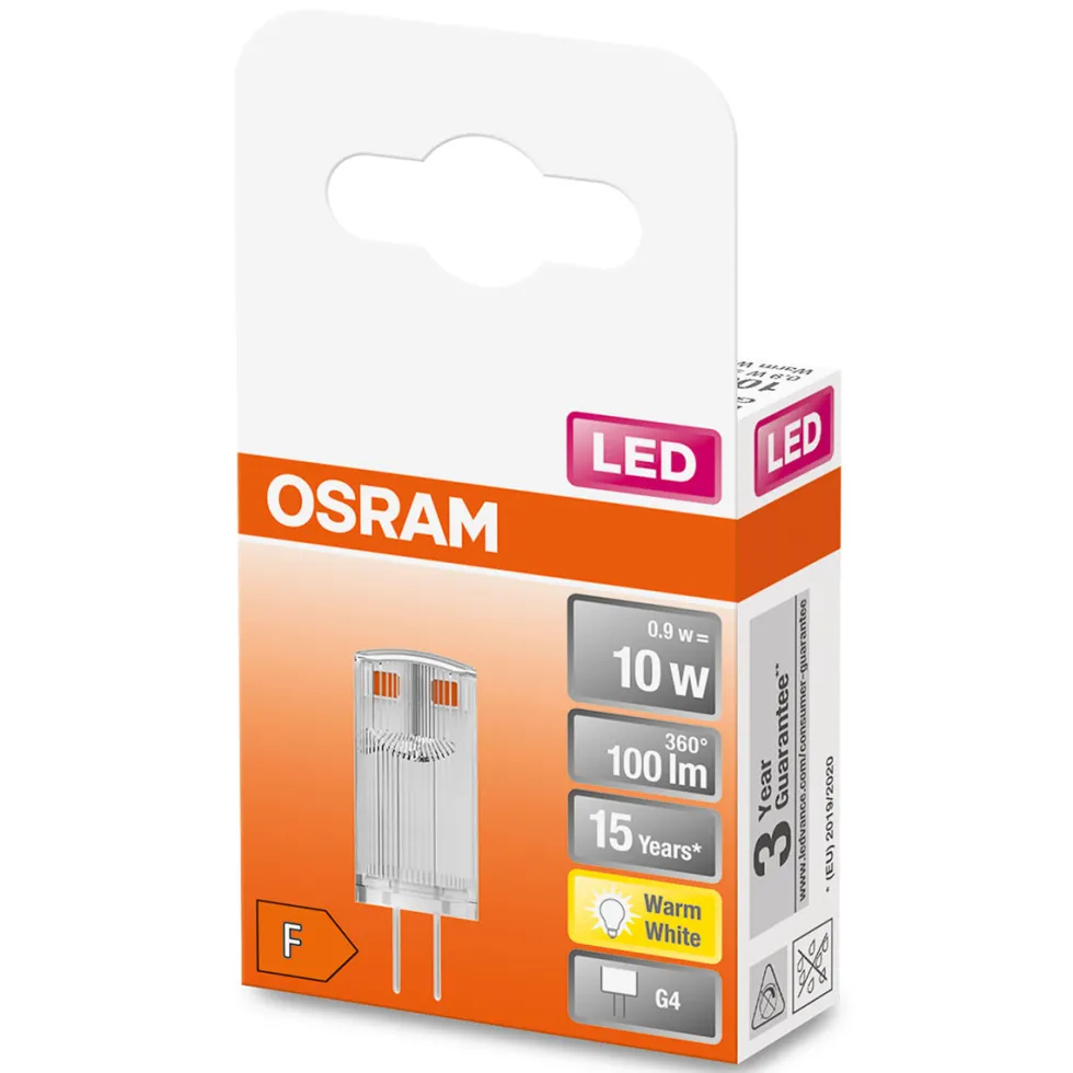 LED-Lampa Osram Pin (10) G4 Klar 827