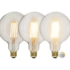 LED-lampa Star Trading E27 G125 Soft Glow 3-step Memory Dimbar 6,5W