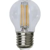 LED-lampa Star Trading Filament E27 G45 Klar Dimbar 4,2W