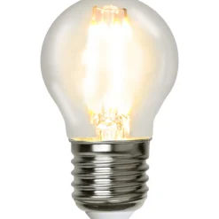 LED-lampa Star Trading Filament E27 G45 Klar Dimbar 4,2W