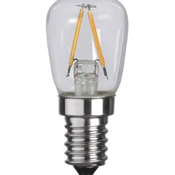 LED-lampa Star Trading Filament E14 ST26 Klar 1,3W 2-pack