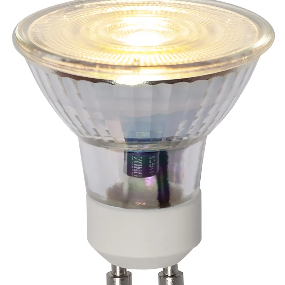 LED-lampa Star Trading GU10 MR16 Spotlight Glas 3-step
