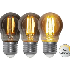LED-Lampa Star Trading Soft Glow Smoke 3-step memory E27 G45
