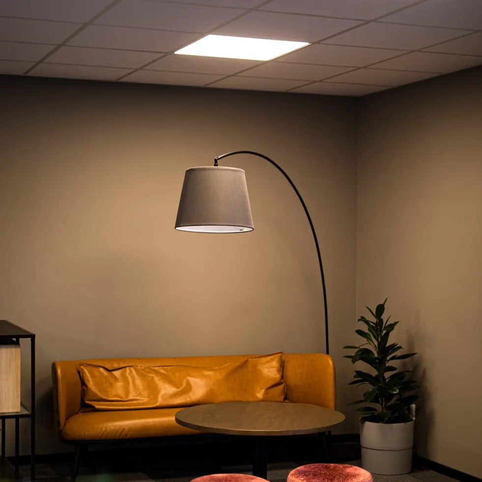 LED-Panel Hide-a-lite Sky OP 830/840 DIM, Vit Aluminium