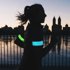 LED-reflexband LogiLink Slap-wrap 2-pack Blå + Grön