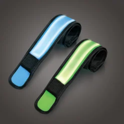LED-reflexband LogiLink Slap-wrap 2-pack Blå + Grön
