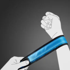 LED-reflexband LogiLink Slap-wrap 2-pack Blå + Grön