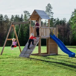Lekborg Jabo Stor Klätterställning Inkl Gunga & Rutschkana