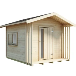 Lekstuga Luoman Lillevilla Satakieli 3,25 m² Trästuga med Sadeltak
