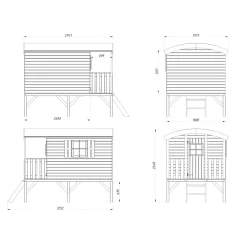 Lekstuga Palmako Huck 3,3 m2