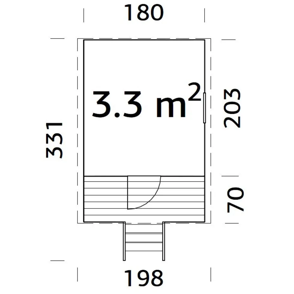 Lekstuga Palmako Huck 3,3 m2