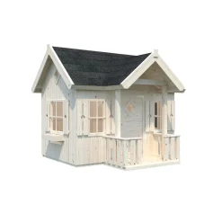 Lekstuga Palmako Jennie 3,7 m² Trästuga med Altan & Sadeltak