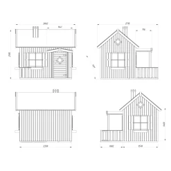 Lekstuga Palmako Otto 3,6 m2Obehandlad