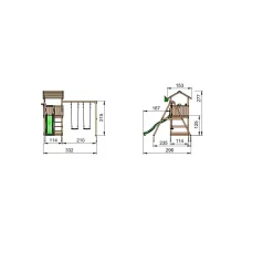 Lektorn Jungle Gym Casa Komplett Inkl Swing Modul X'tra