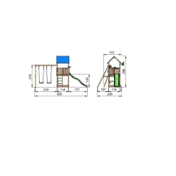 Lektorn Jungle Gym Castle Komplett Inkl Swing Modul X'tra