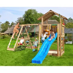 Lektorn Jungle Gym Chalet 2.1 Climb Modul Blå Rutschkana