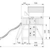Lektorn Jungle Gym Chalet 2.1 Swing Modul Blå Rutschkana