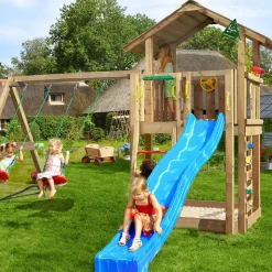 Lektorn Jungle Gym Chalet 2.1 Swing Modul Blå Rutschkana