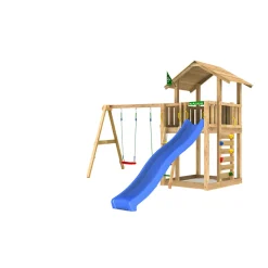 Lektorn Jungle Gym Chalet 2.1 Swing Modul Blå Rutschkana