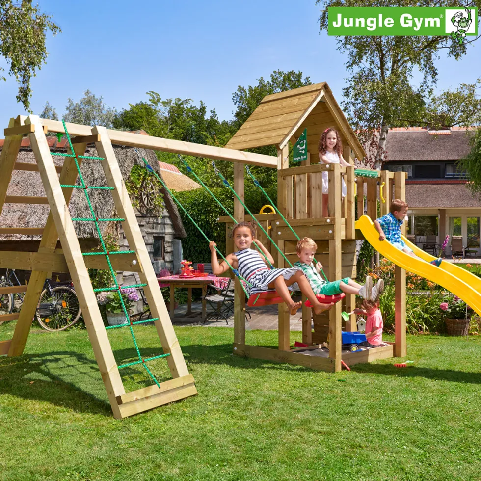 Lektorn Jungle Gym Cubby Komplett Inkl Climb Modul X'tra och Rutschkana