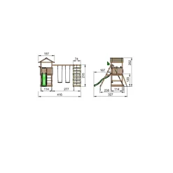Lektorn Jungle Gym Home Komplett Inkl Climb Modul X'tra Trä