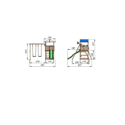 Lektorn Jungle Gym Hut Komplett Inkl Swing Modul X'tra