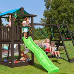 Lektorn Jungle Gym Hut Komplett Inkl Climb Module Xtra och Rutschkana