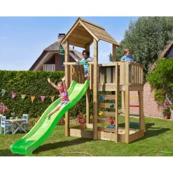 Lektorn Jungle Gym Mansion 2.1 Grön Rutschkana & Sand
