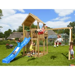 Lektorn Jungle Gym Palace 2.1 Swing Modul 220 Blå Rutschkana & Sand