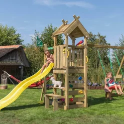Lektorn Jungle Gym Teepee Klättermodul & Rutschkana
