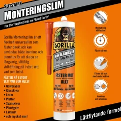 Lim Gorilla Grab Monteringslim 290 ml