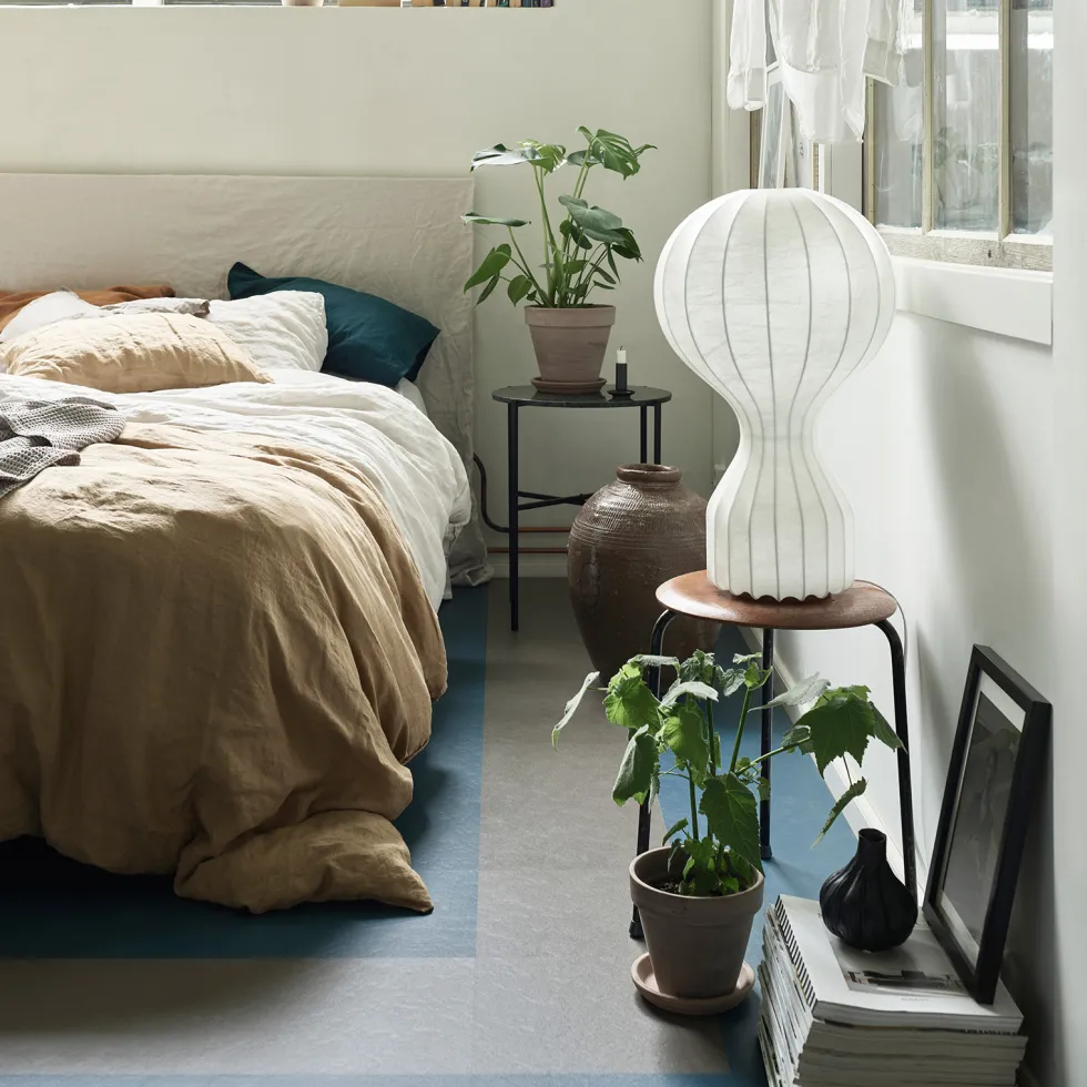 Linoleumgolv Forbo Marmoleum Click Delta Lace 30x30cm med Klicksystem