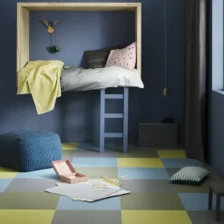 Linoleumgolv Forbo Marmoleum Click Eternity Grå 30x30cm med Klicksystem
