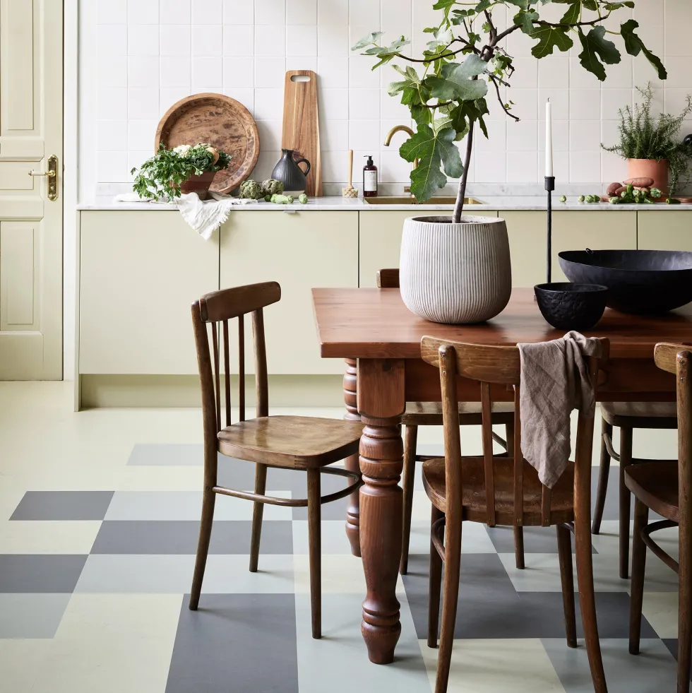Linoleumgolv Forbo Marmoleum Click Cloudy Sand 30x30 cm