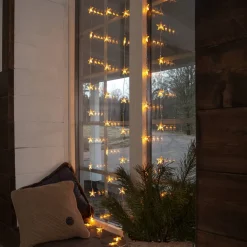Ljusgardin Star Trading Star Curtain Hängande Gardinslinga med Stjärnor LED200 cm