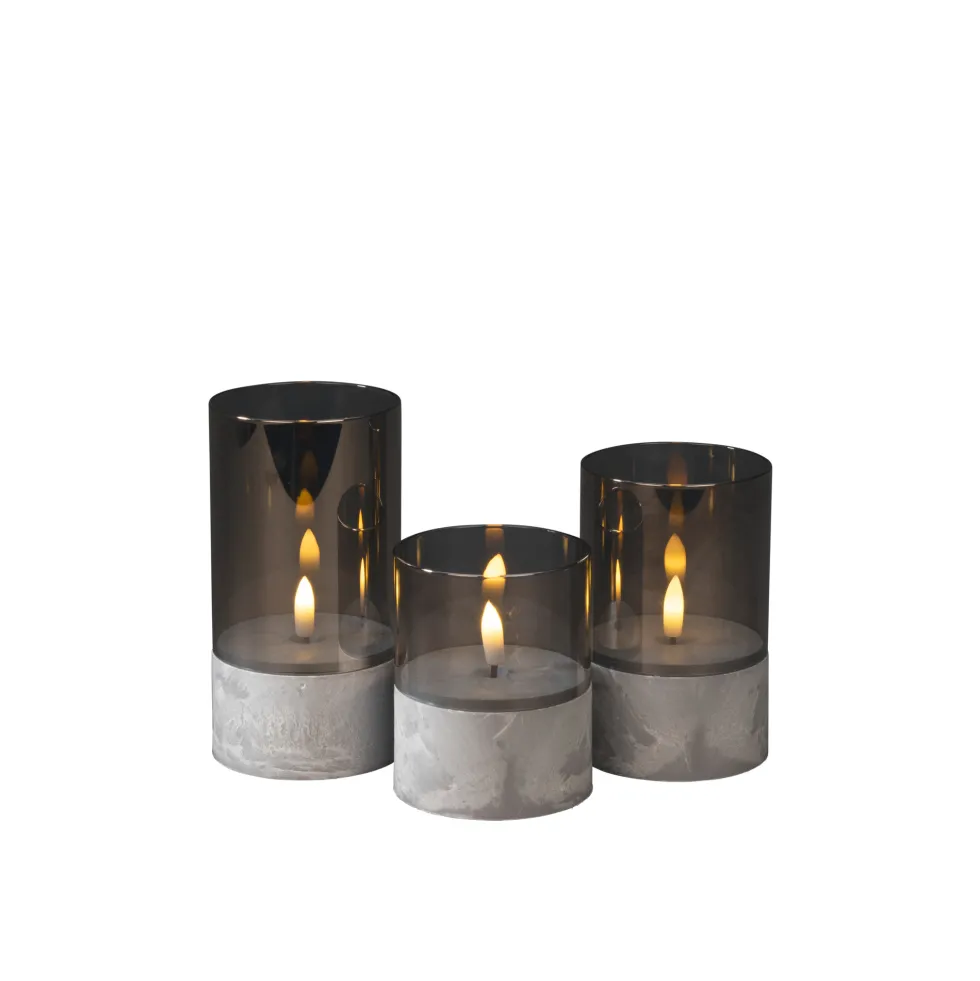Ljuslykta Gnosjö Konstsmide Set 1819 LED