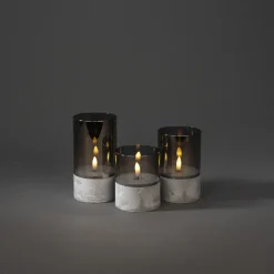 Ljuslykta Gnosjö Konstsmide Set 1819 LED
