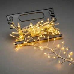 Ljusslinga Gnosjö Konstsmide Cluster Amber Micro-LED 3,6 mSilver